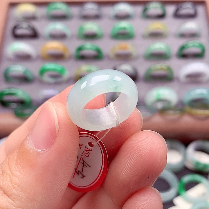 翡翠戒指未镶嵌4-5号