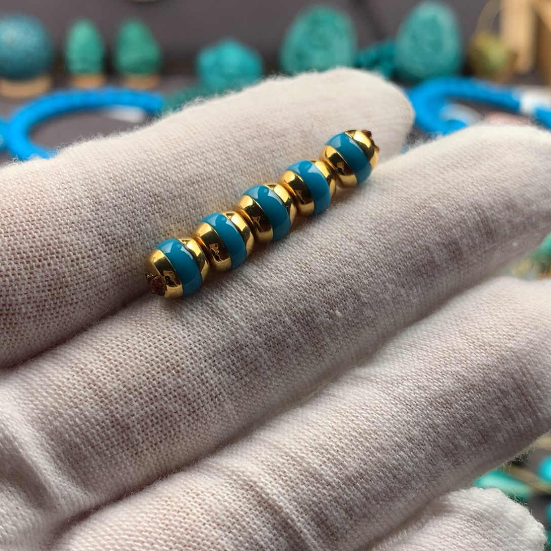 绿松石18K金镶嵌绿松石