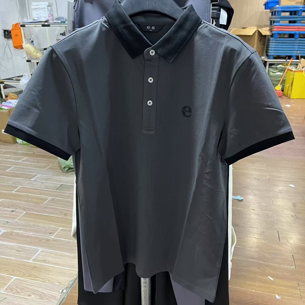 508/6005/116-18  Polo衫翻领撞色短袖T恤