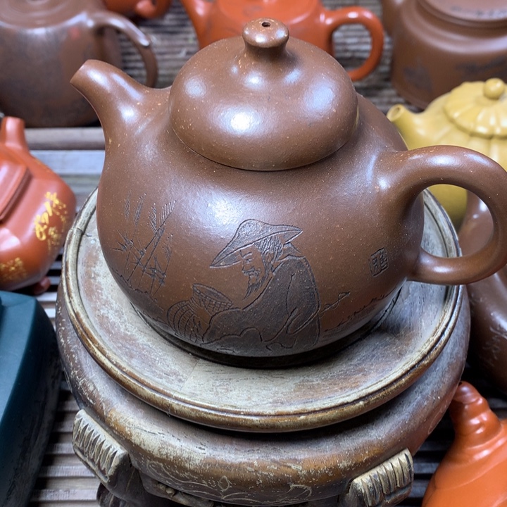 素***心茶壶紫砂原矿手工4