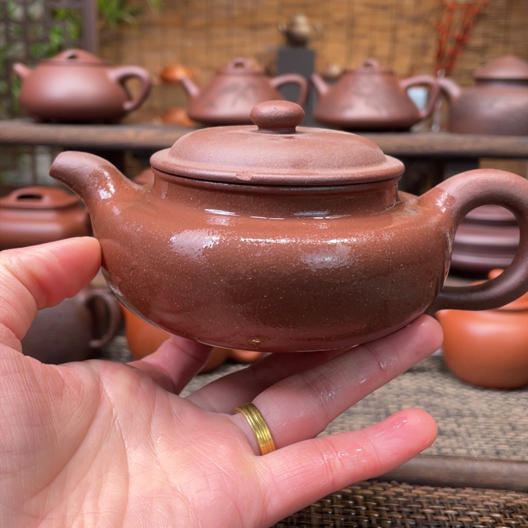 紫砂茶壶宜兴原矿紫砂手工制320微瑕