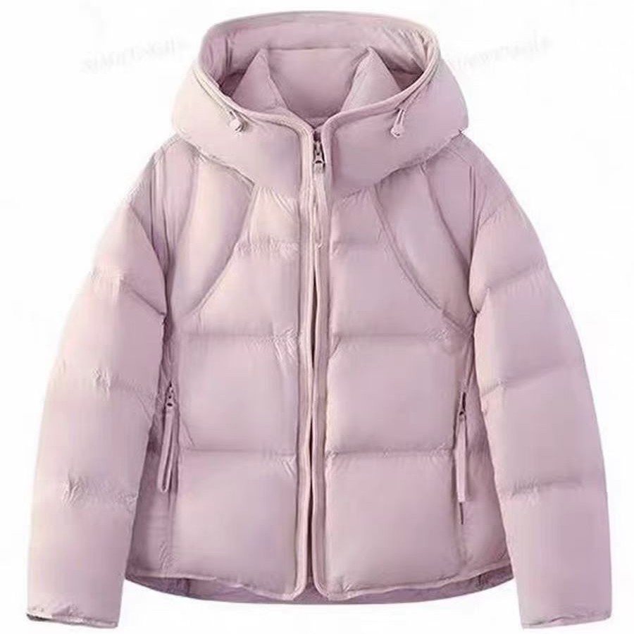 静静推荐  云朵洋气时尚百搭保暖白鸭绒羽服面包服外套25021