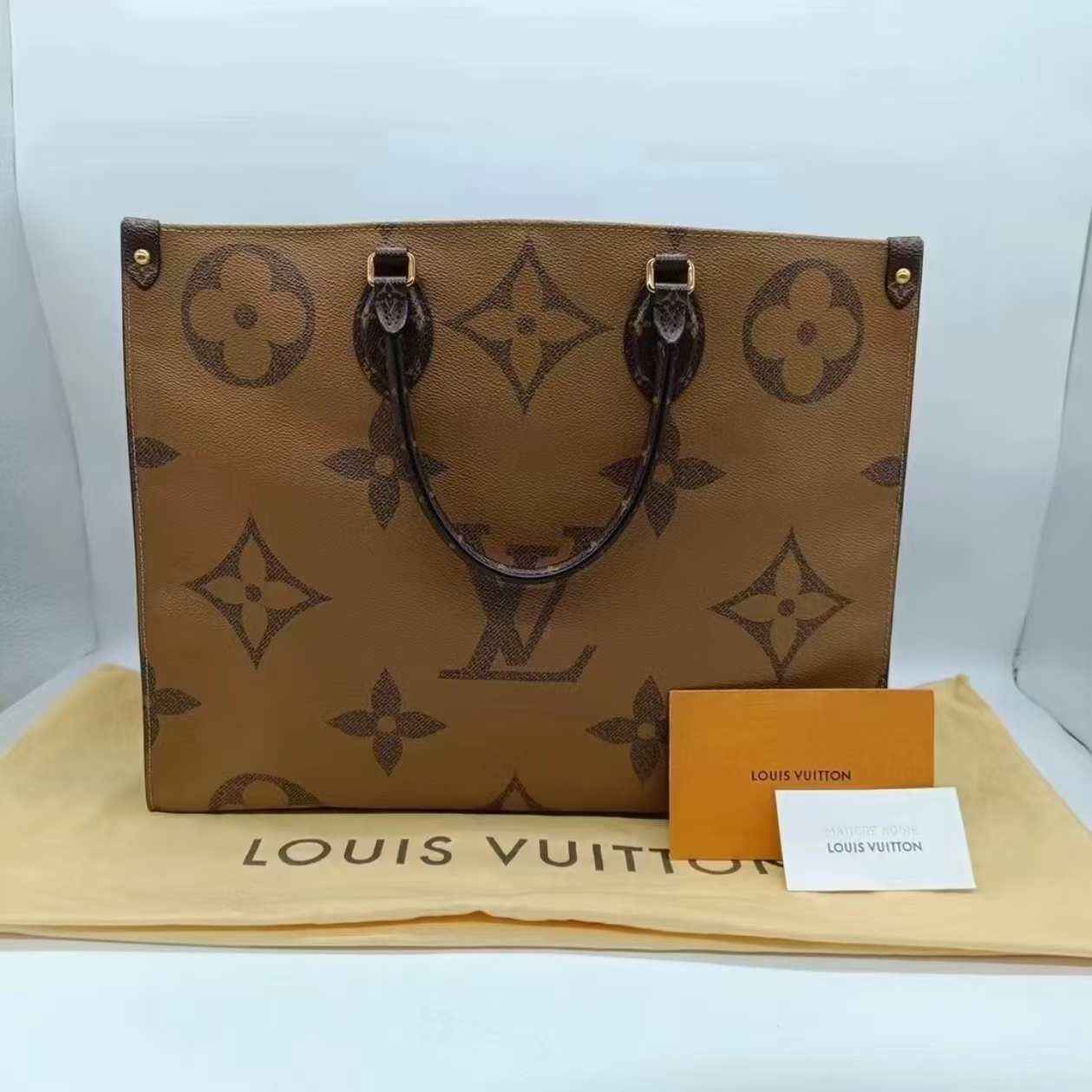 99新 LouisVuitton/路易威登 lv老花on the go大号 25020080-01