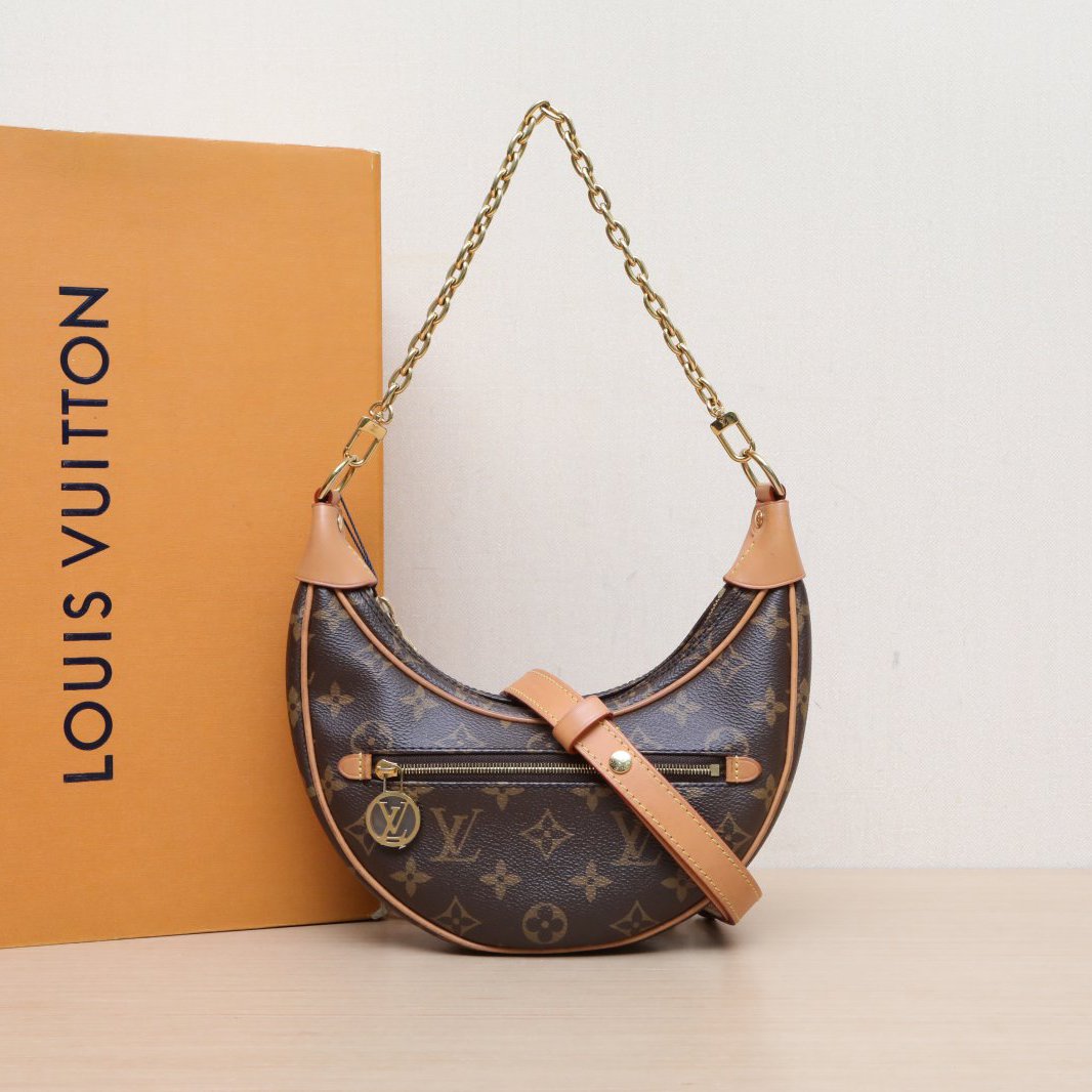 95新 LouisVuitton/路易威登 【娇】Loop豌豆单肩芯片 P225581555