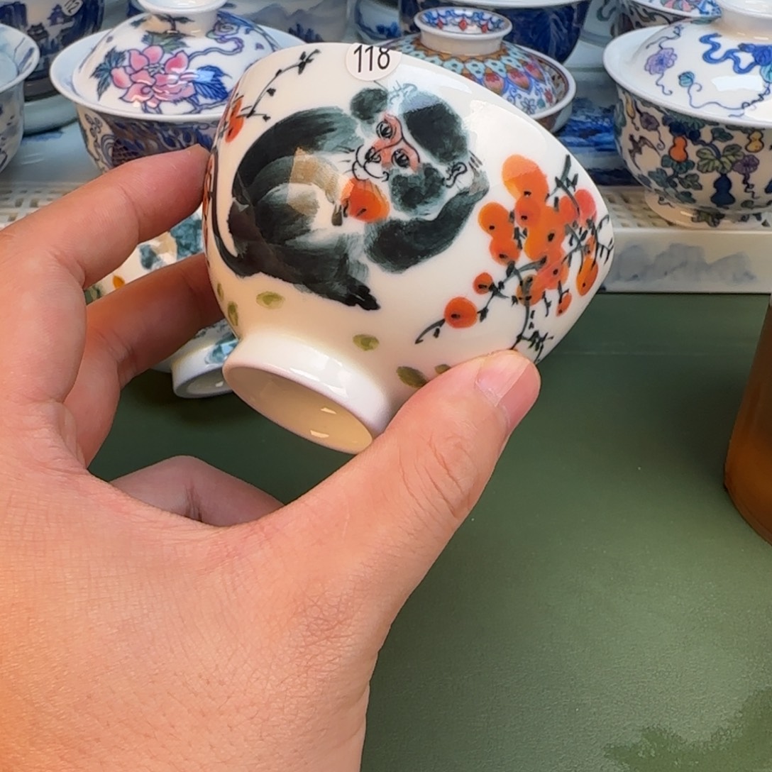 彦祖纯手工手绘茶具118