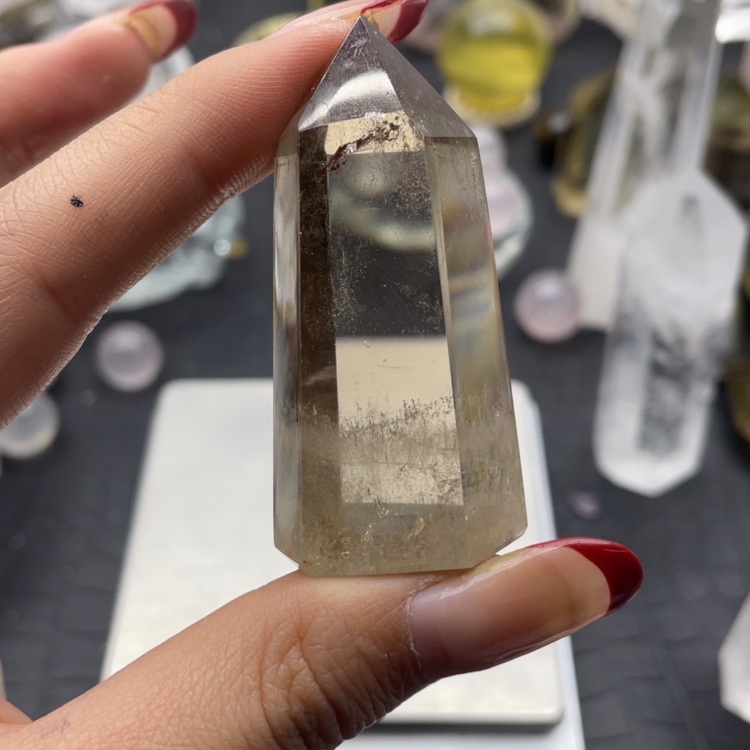 水晶56未镶嵌茶水晶柱