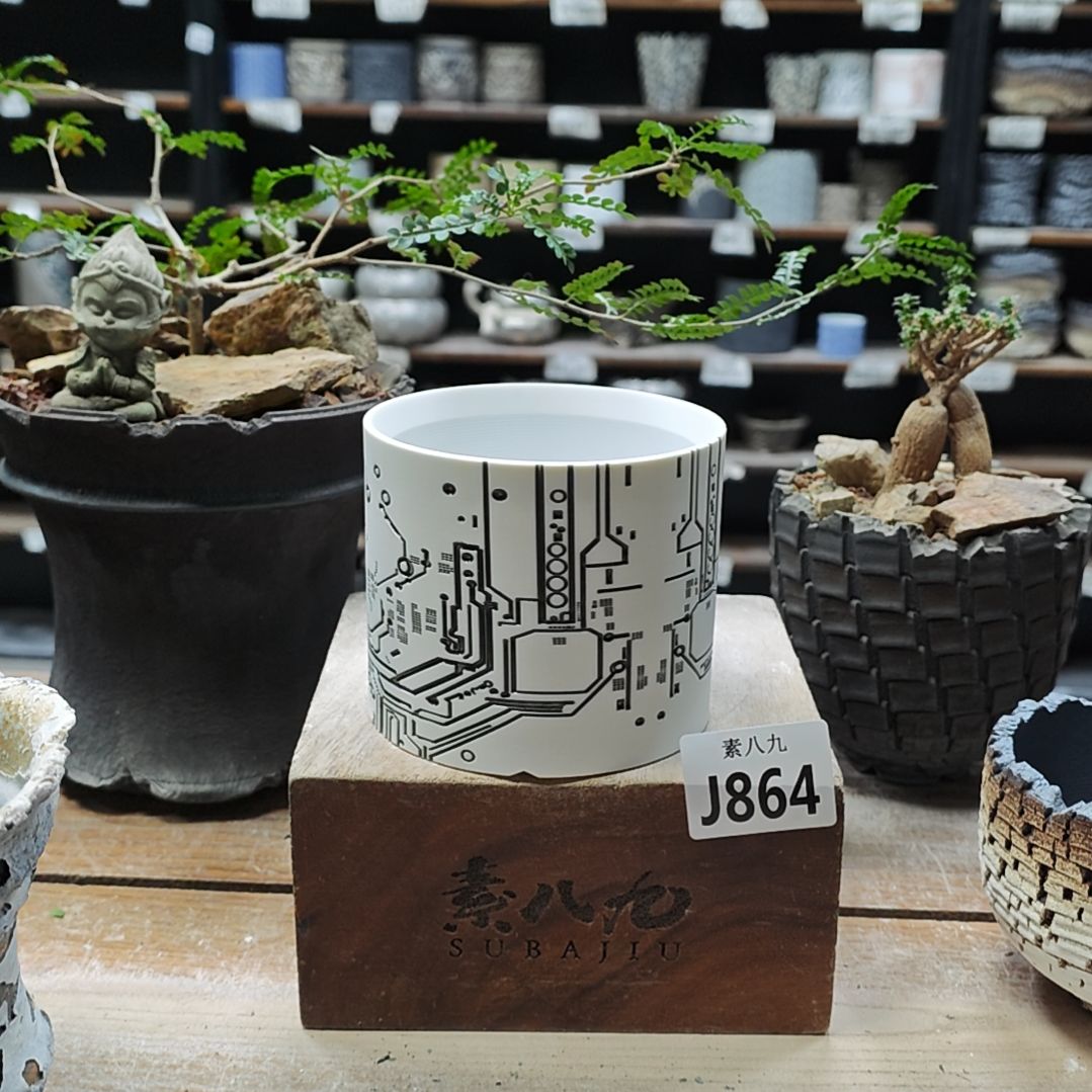 瓷素八九陶瓷内口9.5高8.5