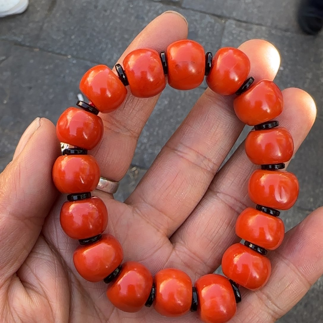 南红玛瑙手链未镶嵌