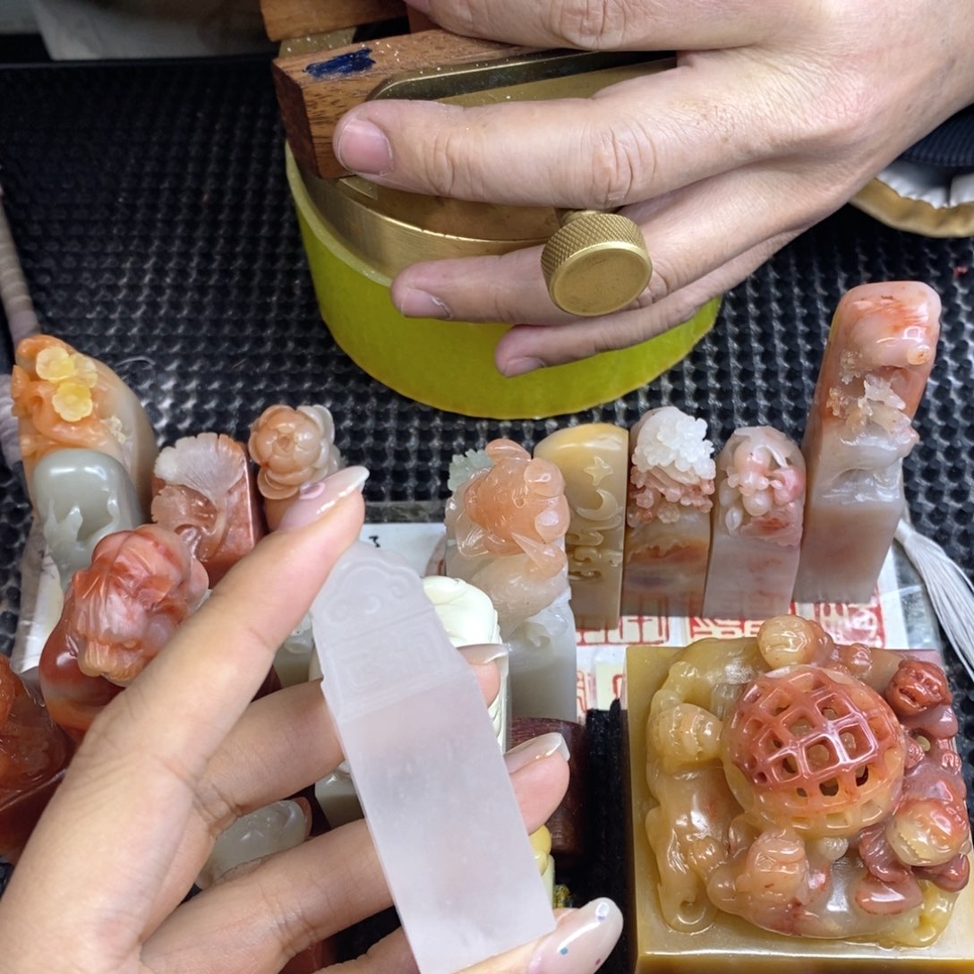 大***丫印石寿山石成品正章书法用品