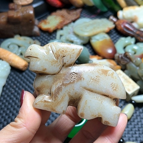 白玉菩提吊坠摆件