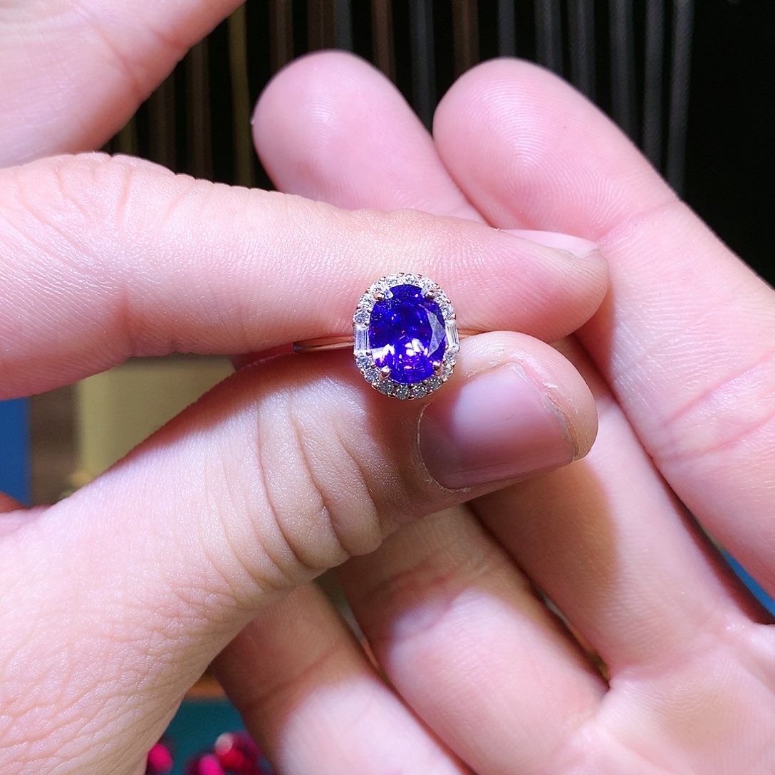 紫晶戒指银S925镶嵌1111111111