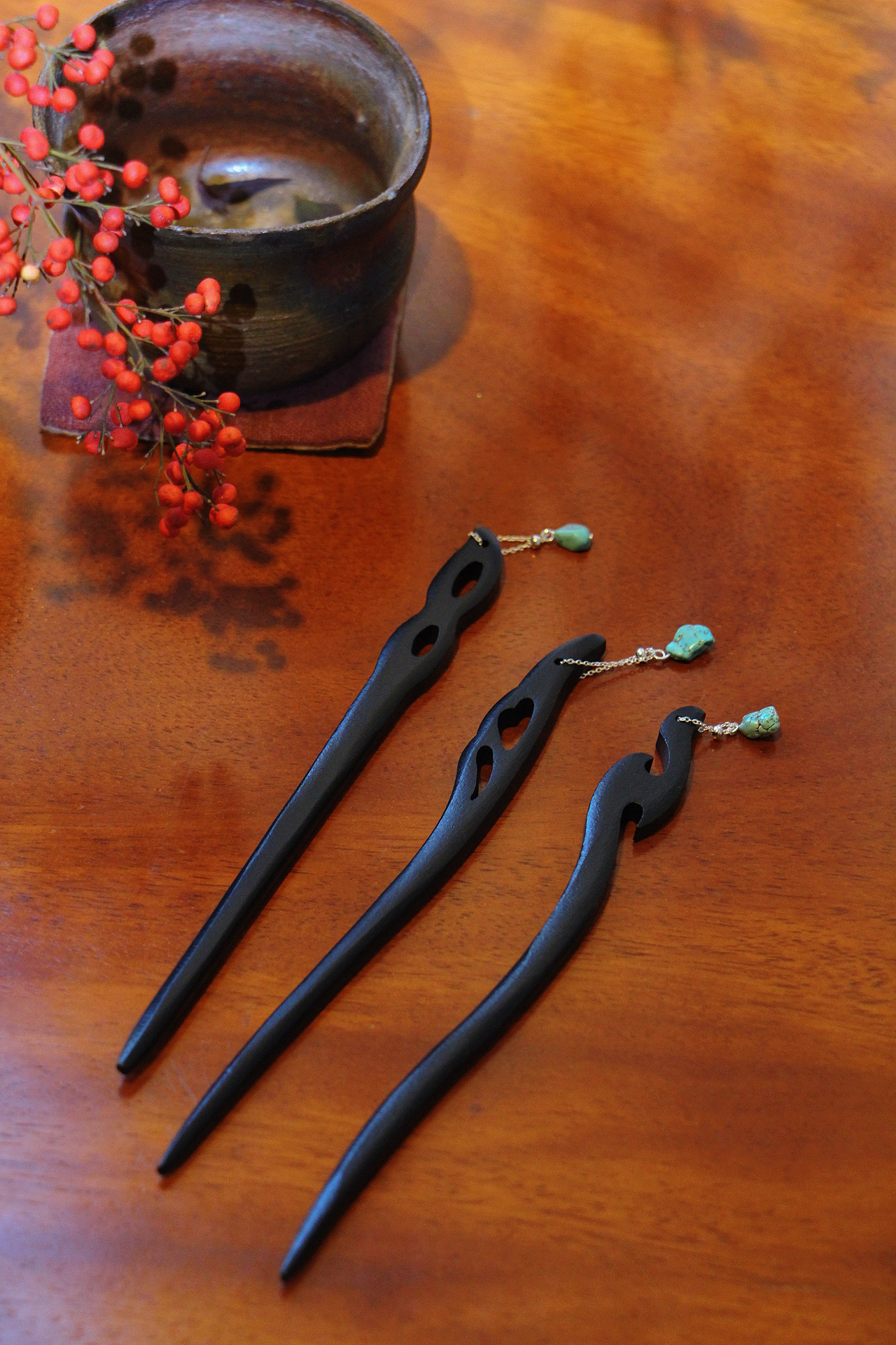 天然檀木发簪簪子头饰