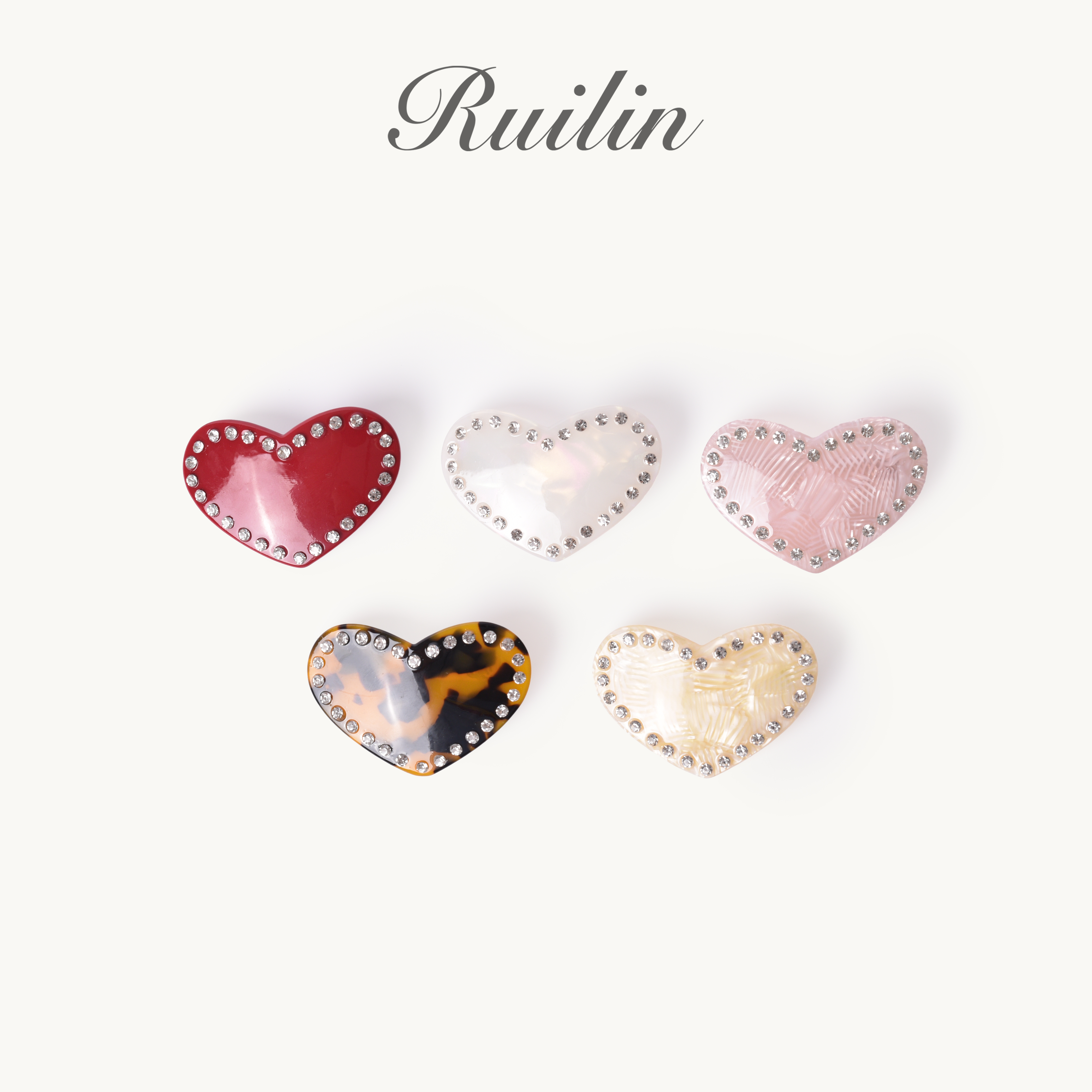 RUILIN【专属福利5】编码系列发饰发夹发圈原创设计