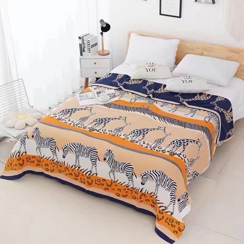 床盖（斑马斑马）200*230新品高端亲肤床盖