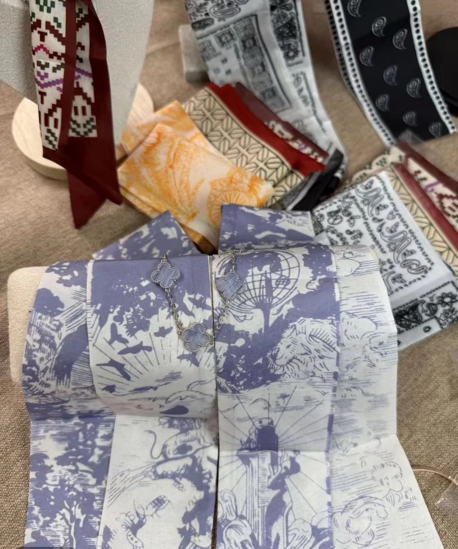 单花丝巾围巾 项链 