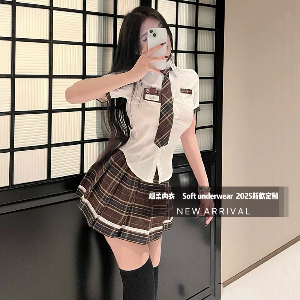 【学院学姐】烟柔内衣 性感透透纯欲诱惑火辣御姐欧美风睡衣睡袍.