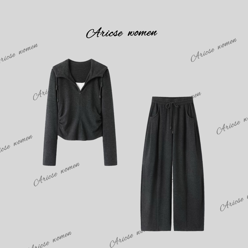 【艾家商场】女装2025秋季新款冬季新款时尚百搭运动套装4114