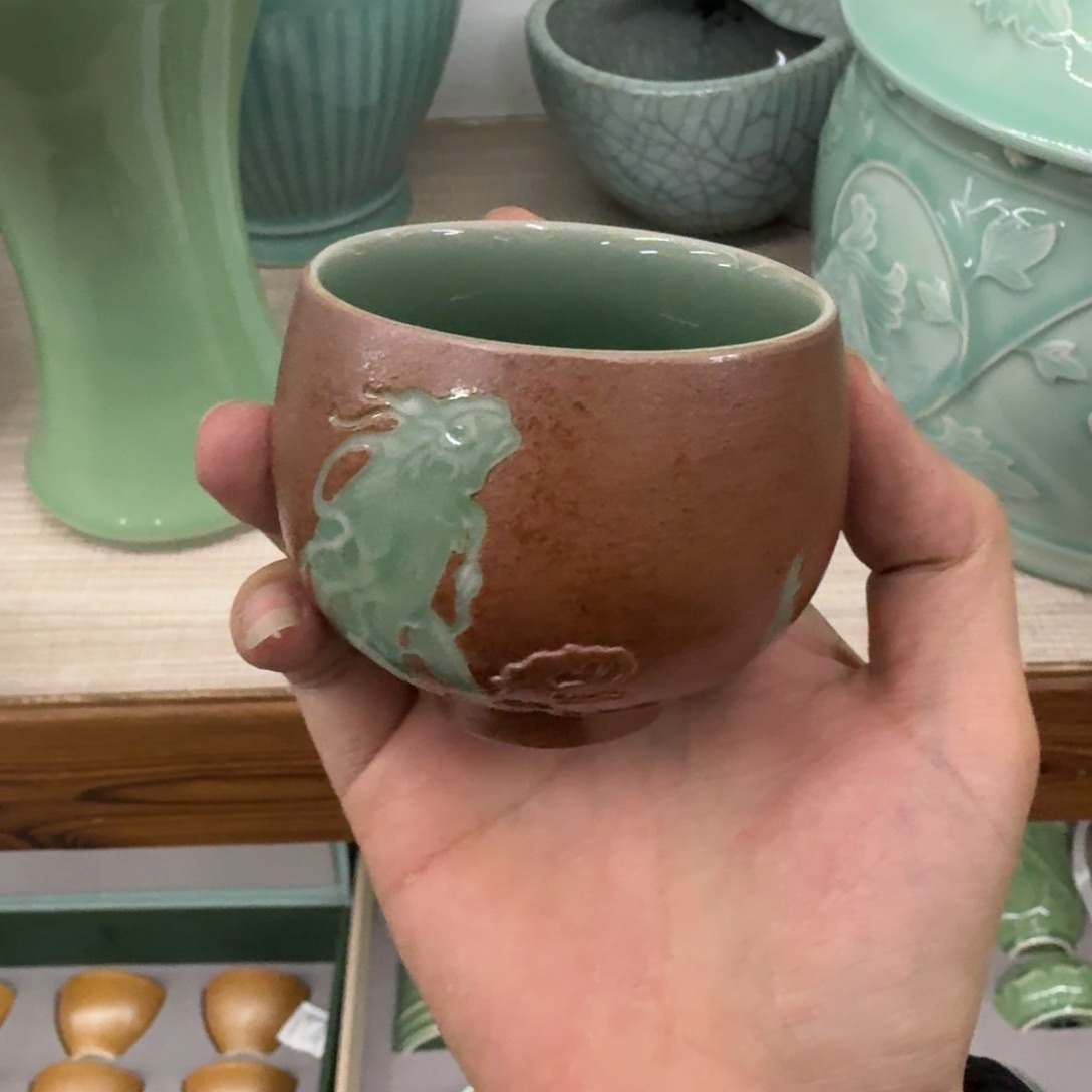 龙泉青瓷茶具微瑕0037