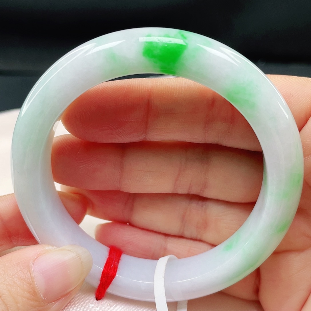 未镶嵌手镯翡翠正圈55。007