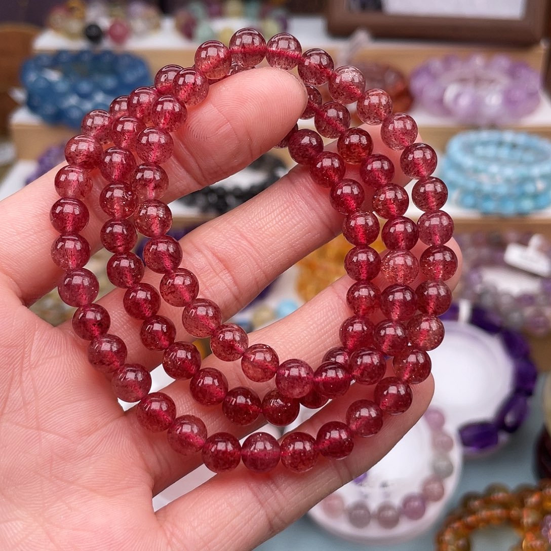 手链水晶未镶嵌草莓晶