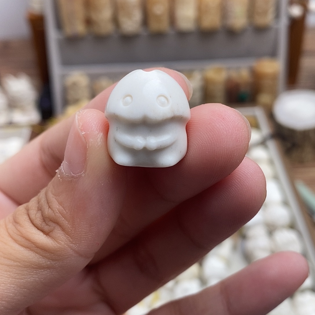 鹿骨把件二****^c22大萌粒