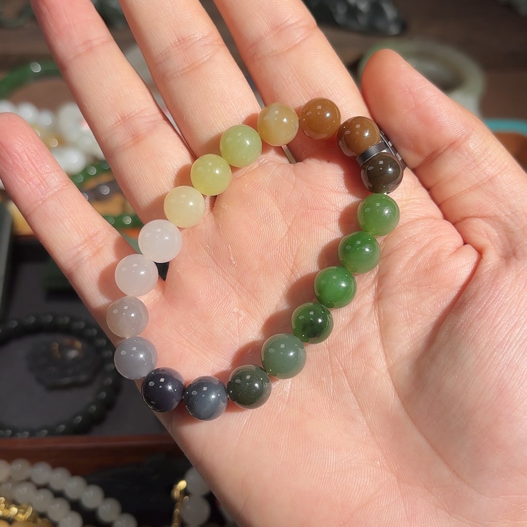 和田玉手串未镶嵌