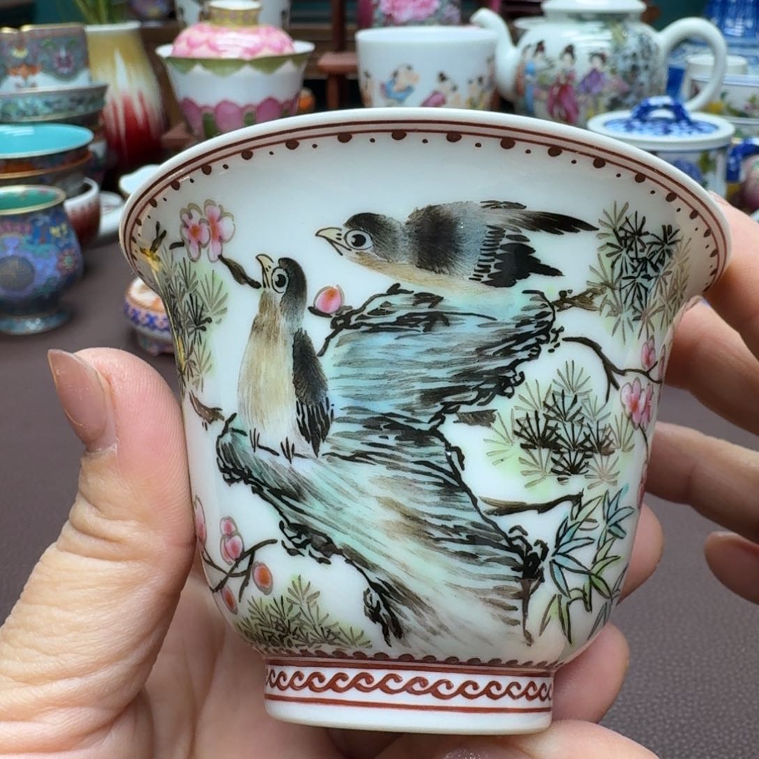 瓷片景德镇仿古手工制作精品展示