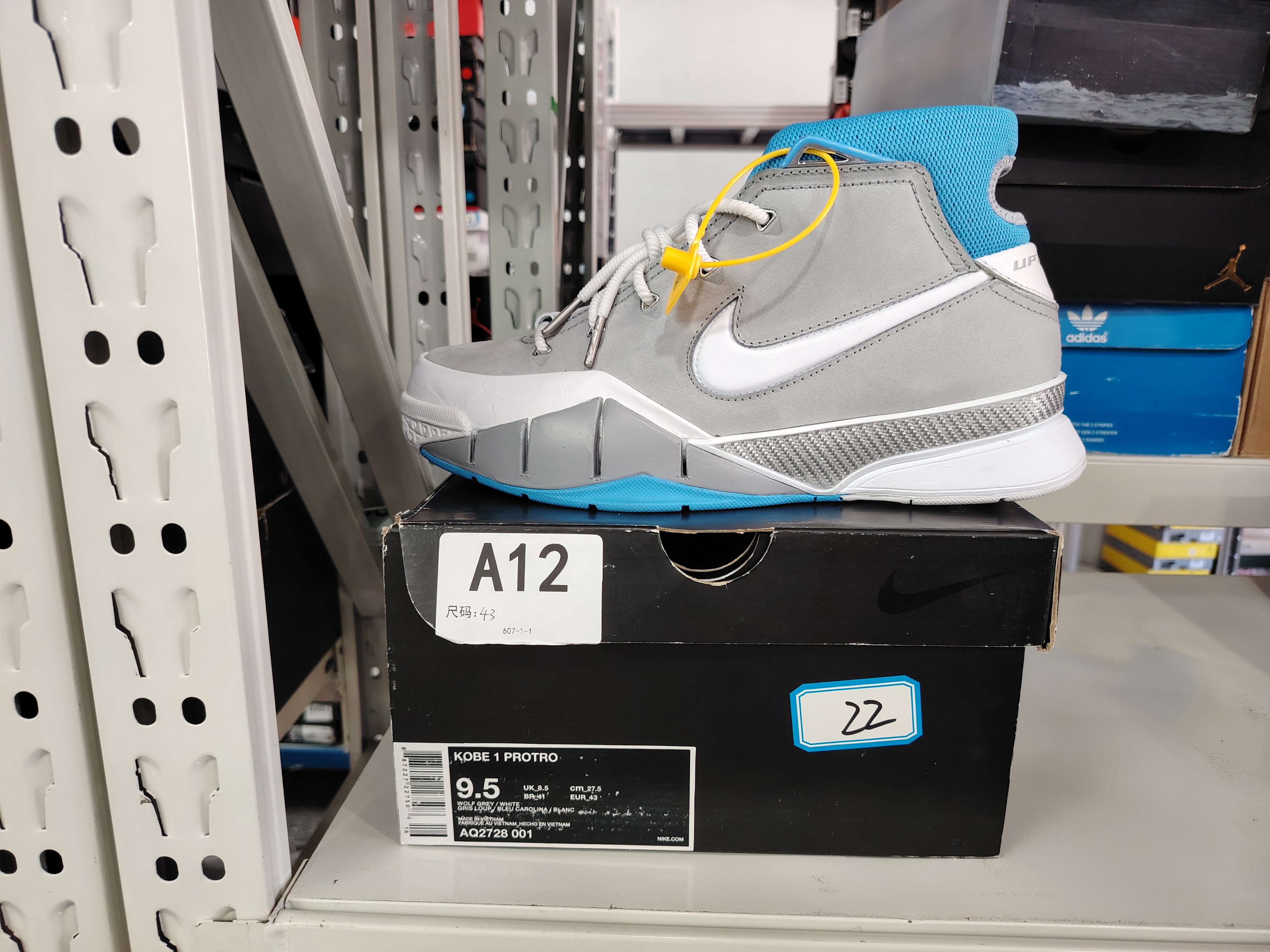 nike 科比1高帮 全新原盒 43码 12.6 sun A12