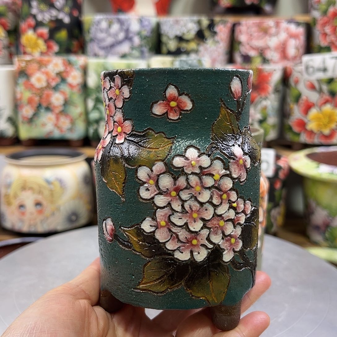 景德镇陶瓷花盆景德镇陶瓷花盆