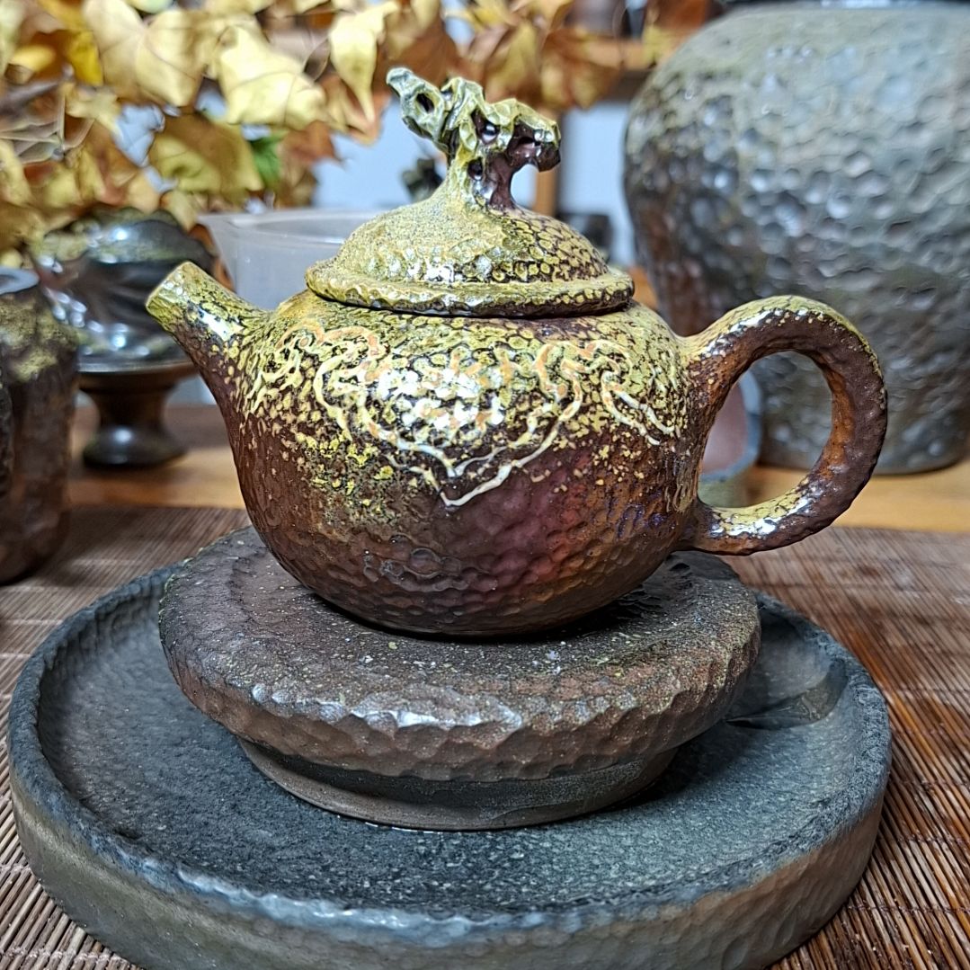 坭兴陶纯柴烧纹饰180c