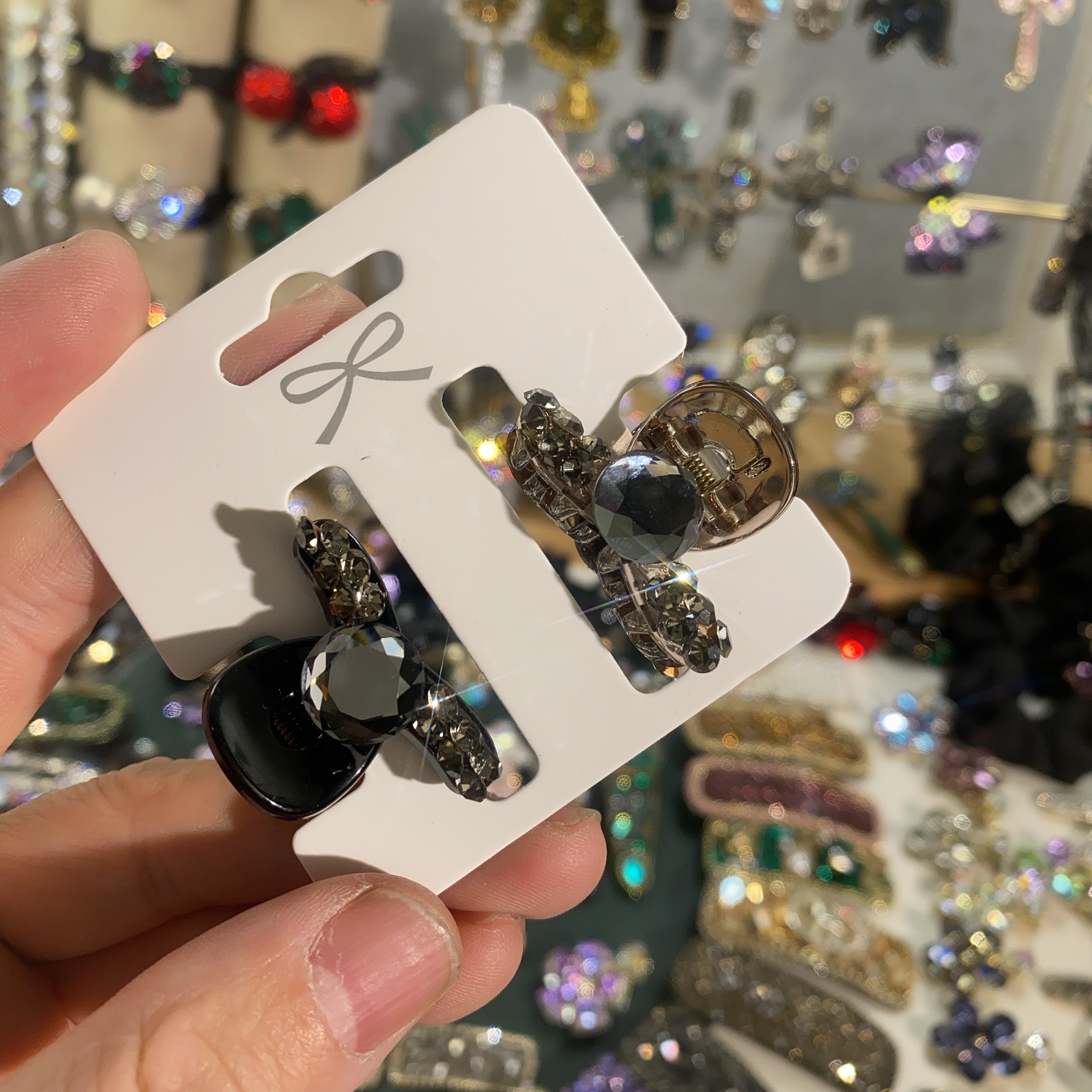 Z0365-韩版-双排-百搭-小抓夹-