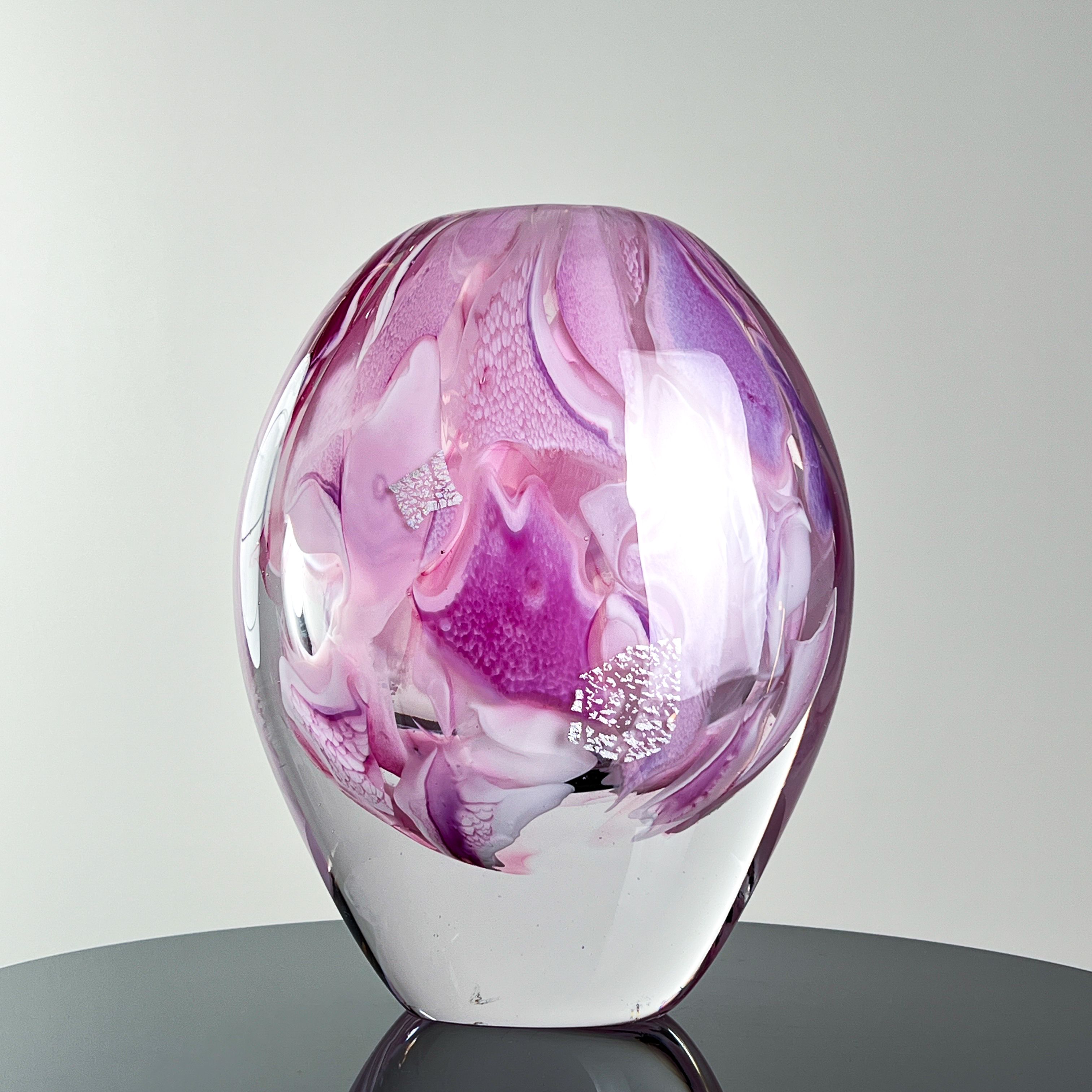 巴比特美学【樱花粉花器】意式轻奢简约纯手工水晶琉璃艺术花器摆件