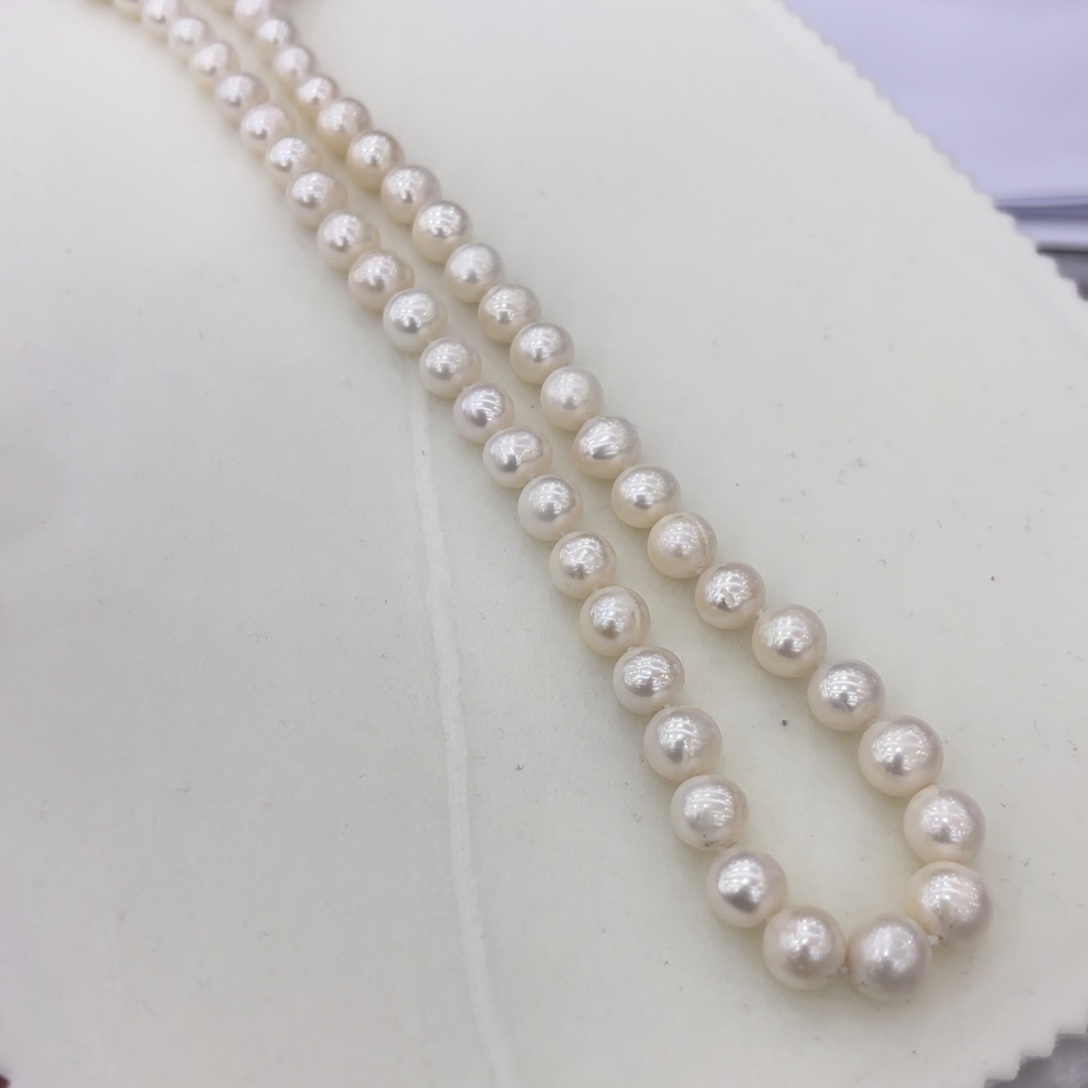 淡水珍珠颈饰银S925镶嵌602