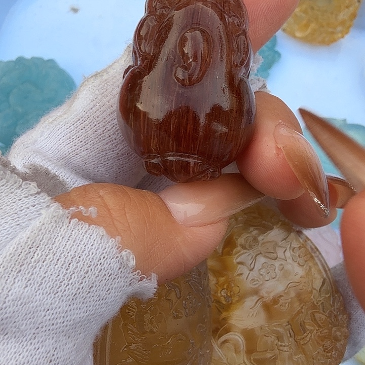 粉***条未镶嵌车挂水晶水晶