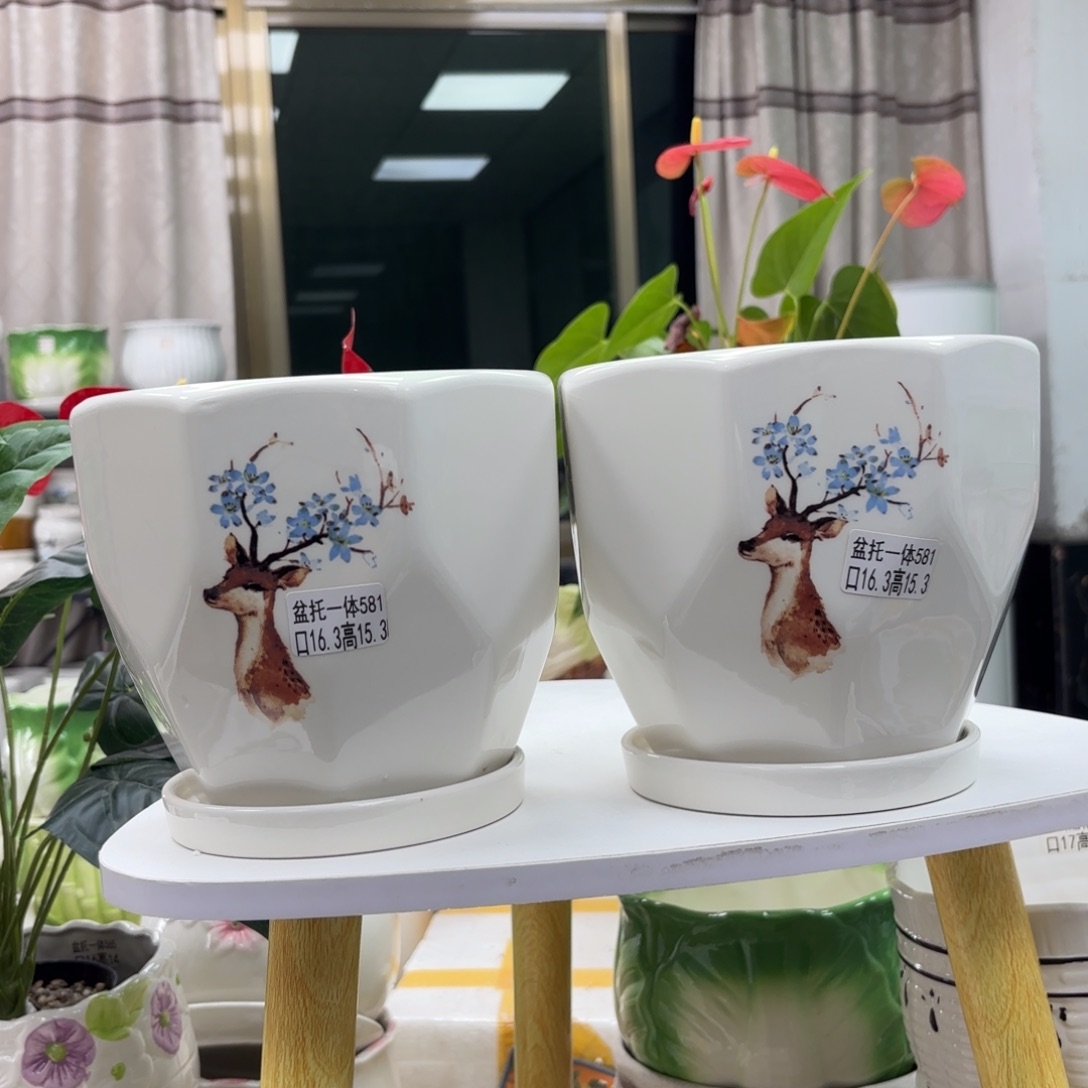 @夏西陶瓷花盆@@5581