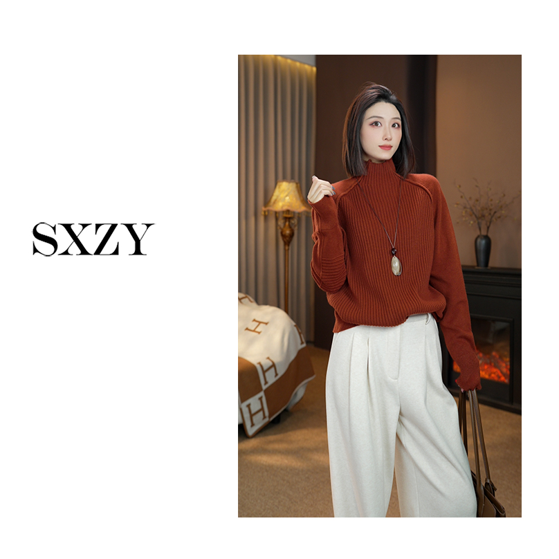 ‘SXZY’【海德堡】简约百搭套头上衣羊毛衫