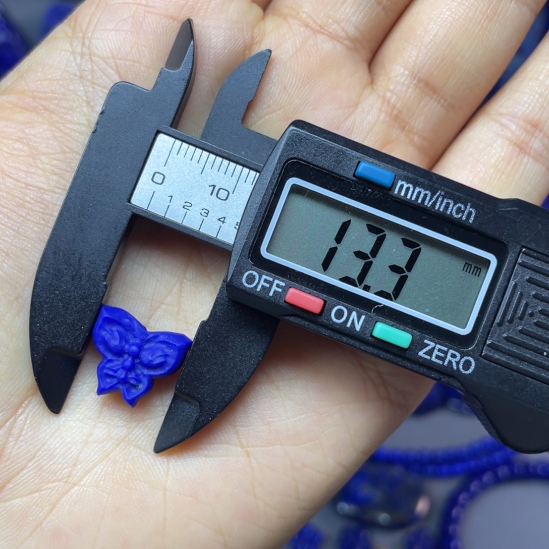 青金石未镶嵌13×12mm蝴蝶配饰