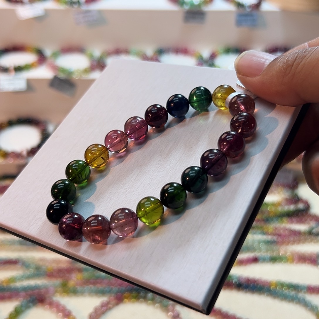 碧玺未镶嵌手链碧玺