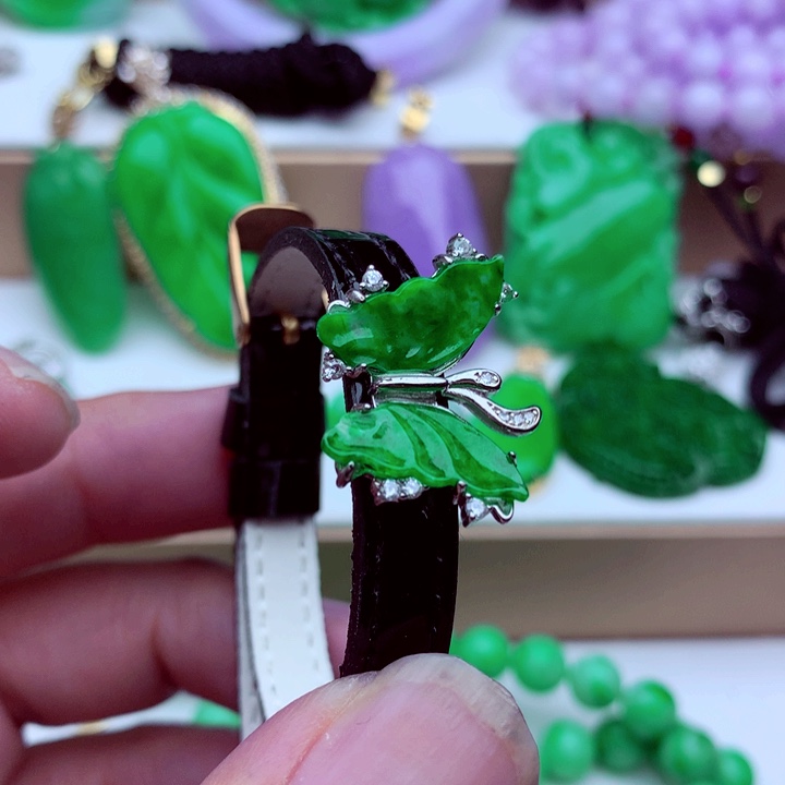 翡翠未镶嵌手链手串