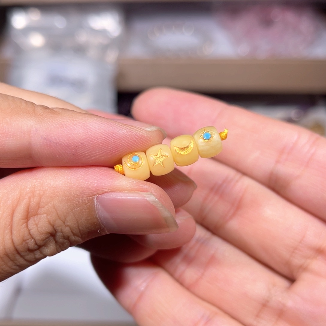 水晶手链未镶嵌蜜蜡配件012