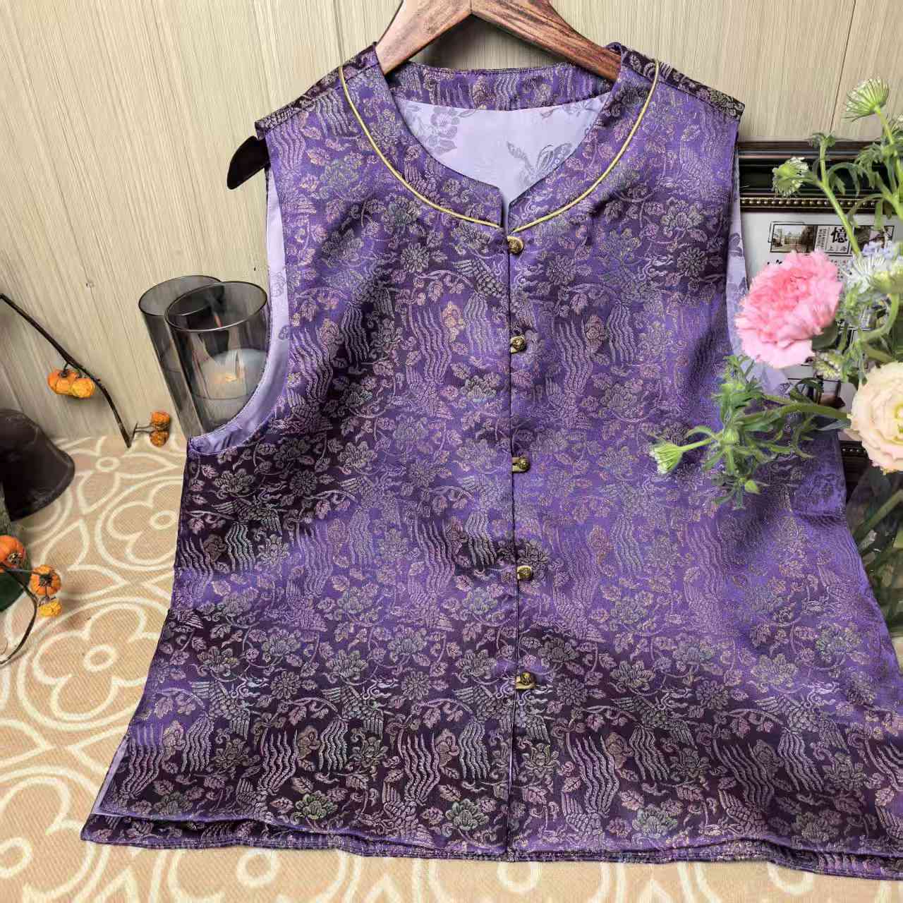 【即遇——紫凤】新中式国风重工马甲