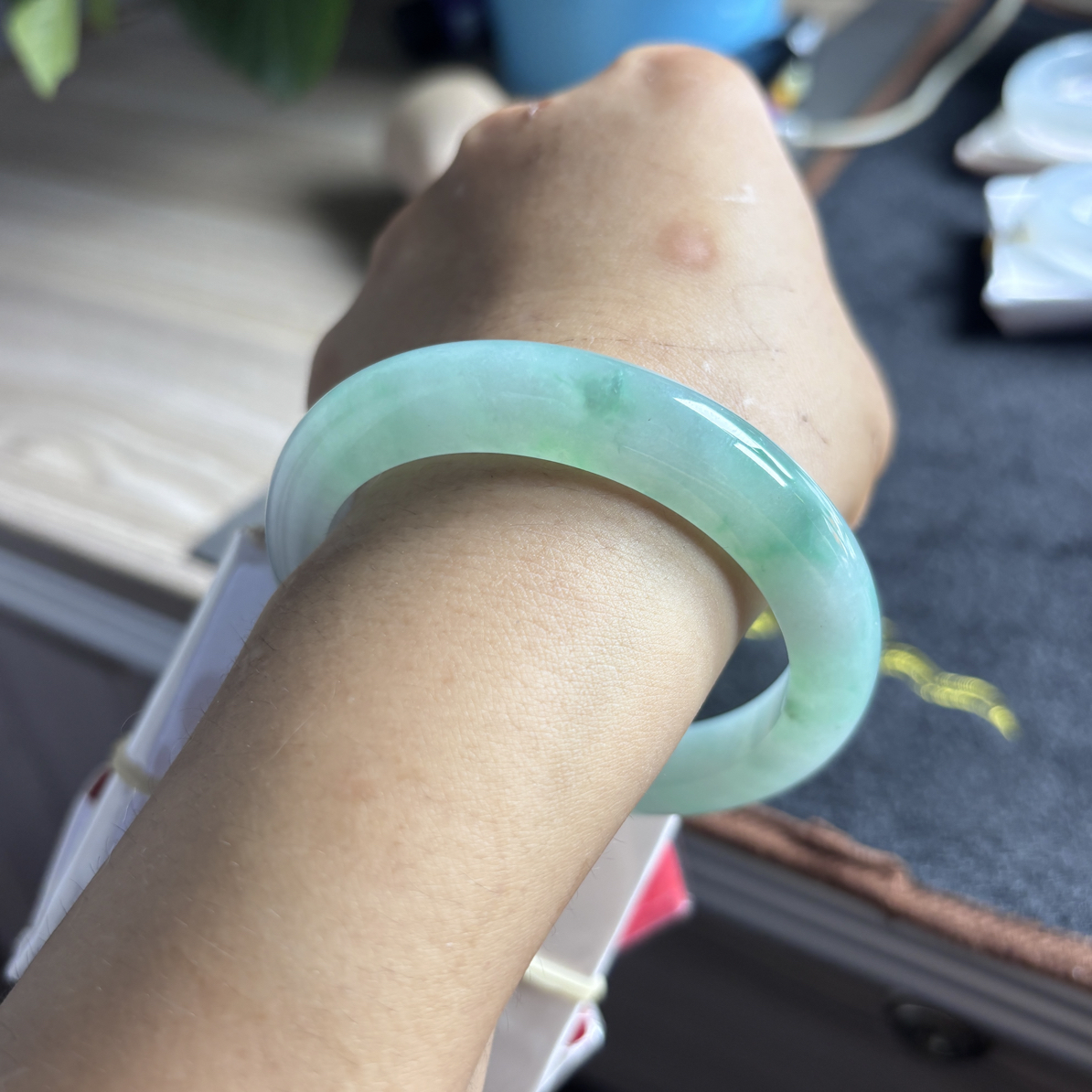 F（上新）五十六点七圈翡翠a货手镯