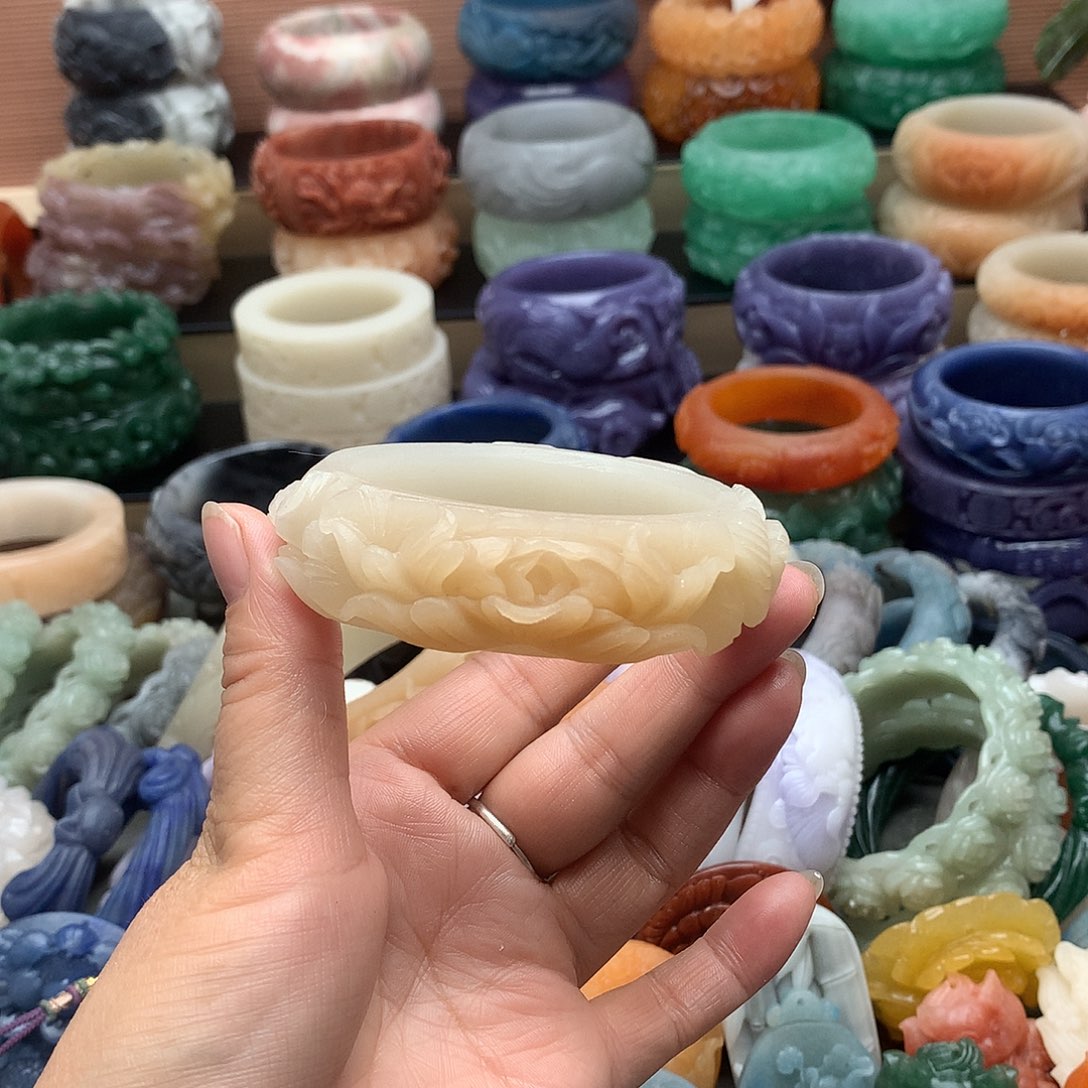 毛衣链未镶嵌石英质玉好*子