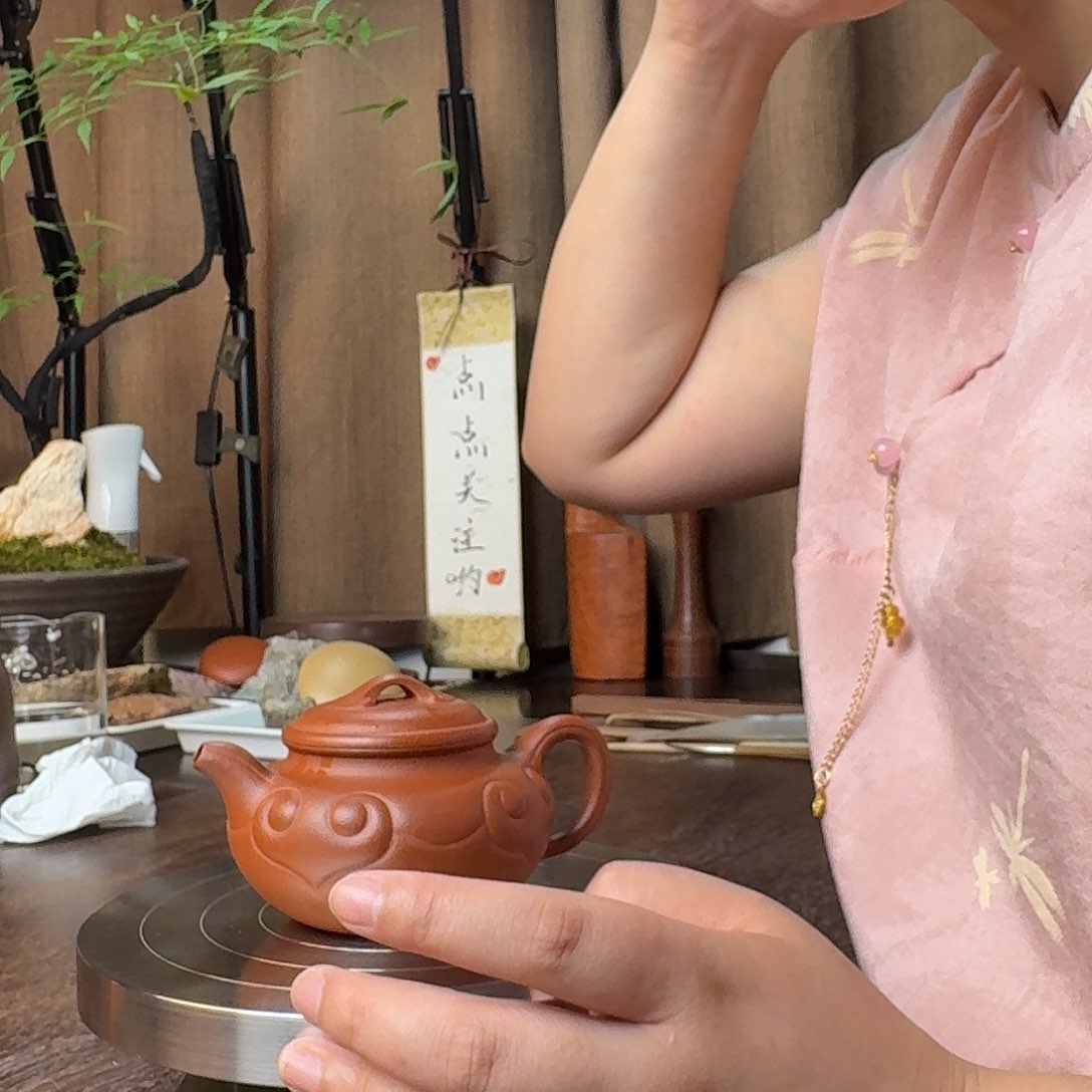 原矿小煤窑朱泥半手工仿古如意➕主人杯