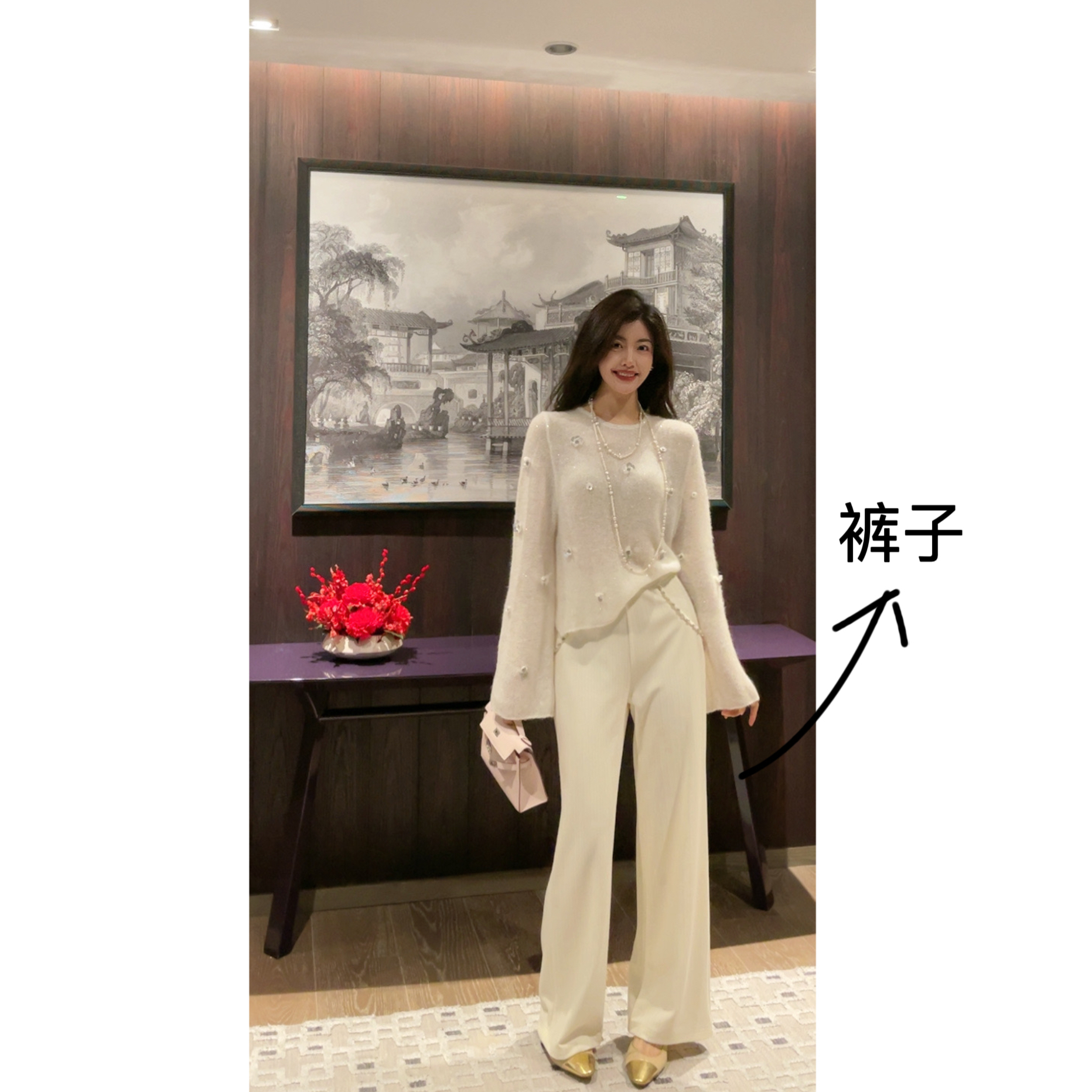 【N·COU】24春新款【高比例】时尚舒适百搭阔腿裤-DY3650