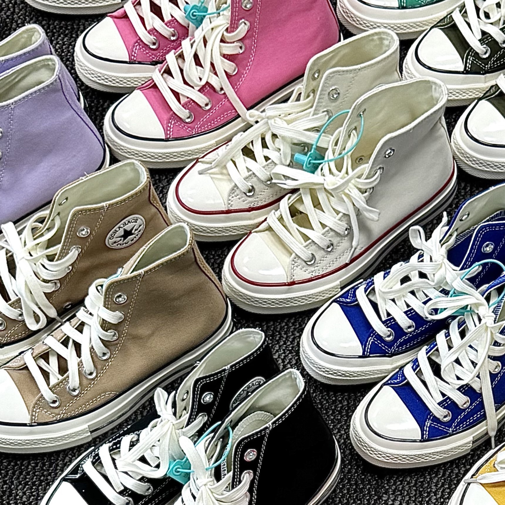 【源版还原 高端品质】1970S经典百搭高帮帆布鞋情侣鞋双围条蓝底