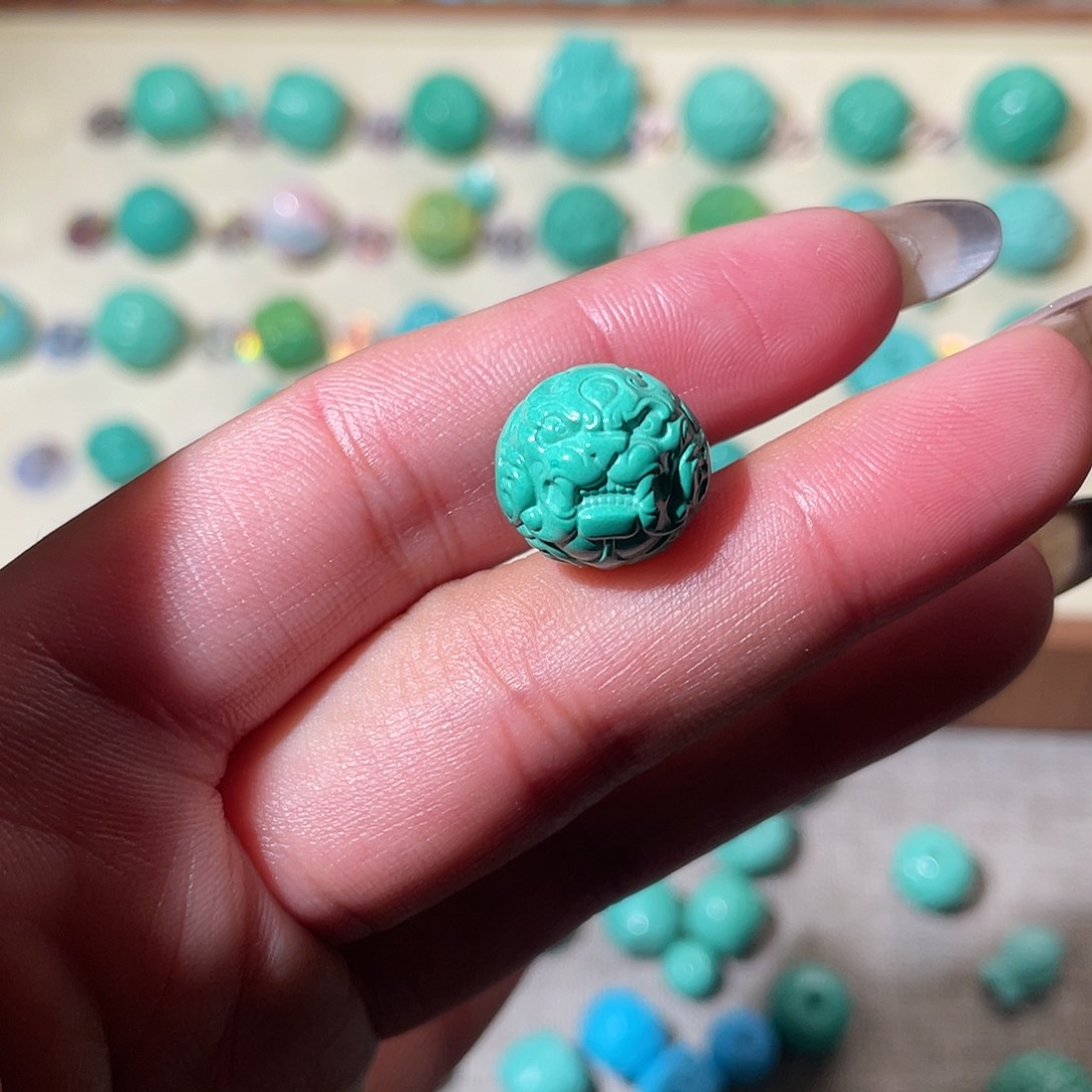 手工雕刻配饰配珠卡12.8