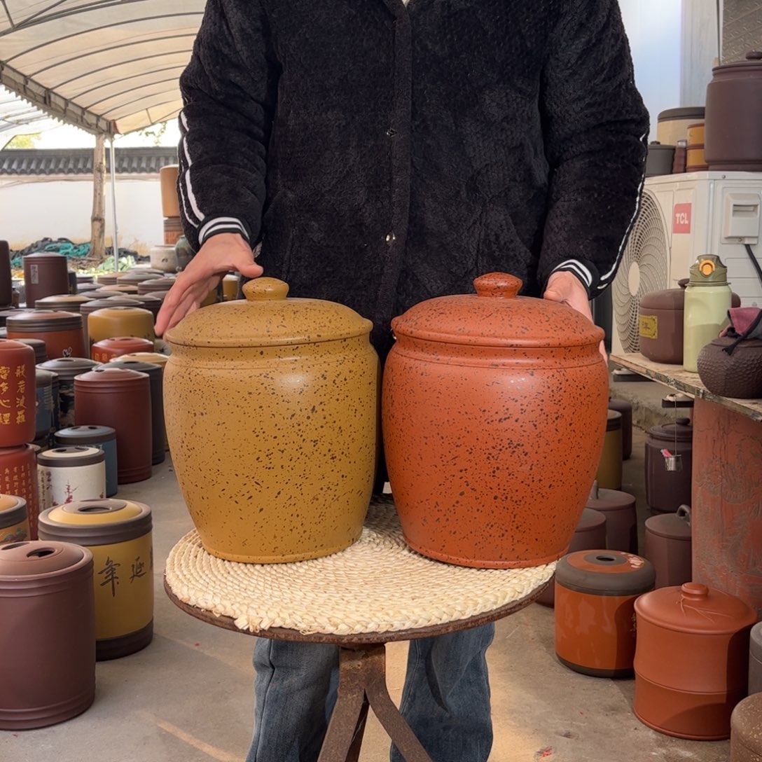 茶叶罐紫砂10 饼茶叶罐