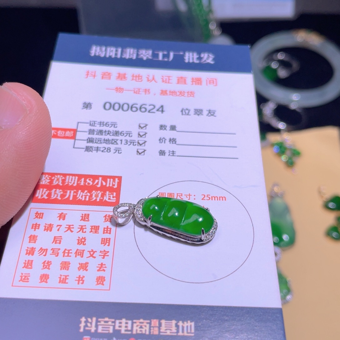 翡翠颈饰18K金镶嵌我***姐翡翠