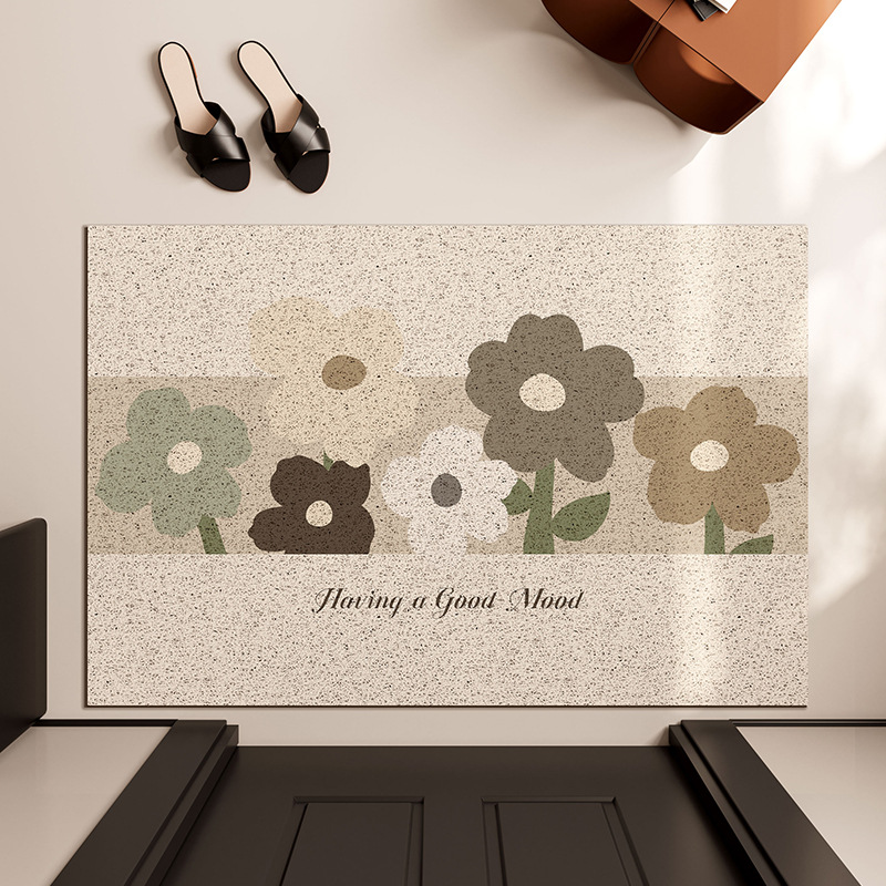 入户门地垫耐脏免洗玄关进门蹭土丝圈门垫家用门口防滑脚垫可裁剪